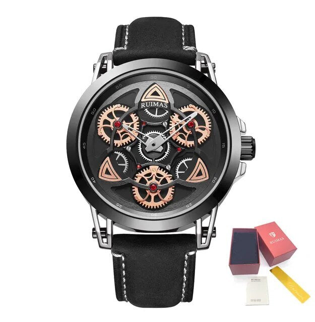 RUIMAS Brand Quartz Sport Watches for Men Fashion Military Casual Wrist Watch Waterproof Leather Male Clock Reloj Hombre 550