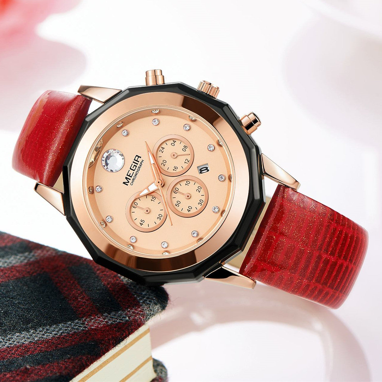 MEGIR Luxury Brand Women Bracelet Watches Ladies Fashion Quartz Sport Wristwatch Leather Dress Clock Chronograph Reloj Hombre