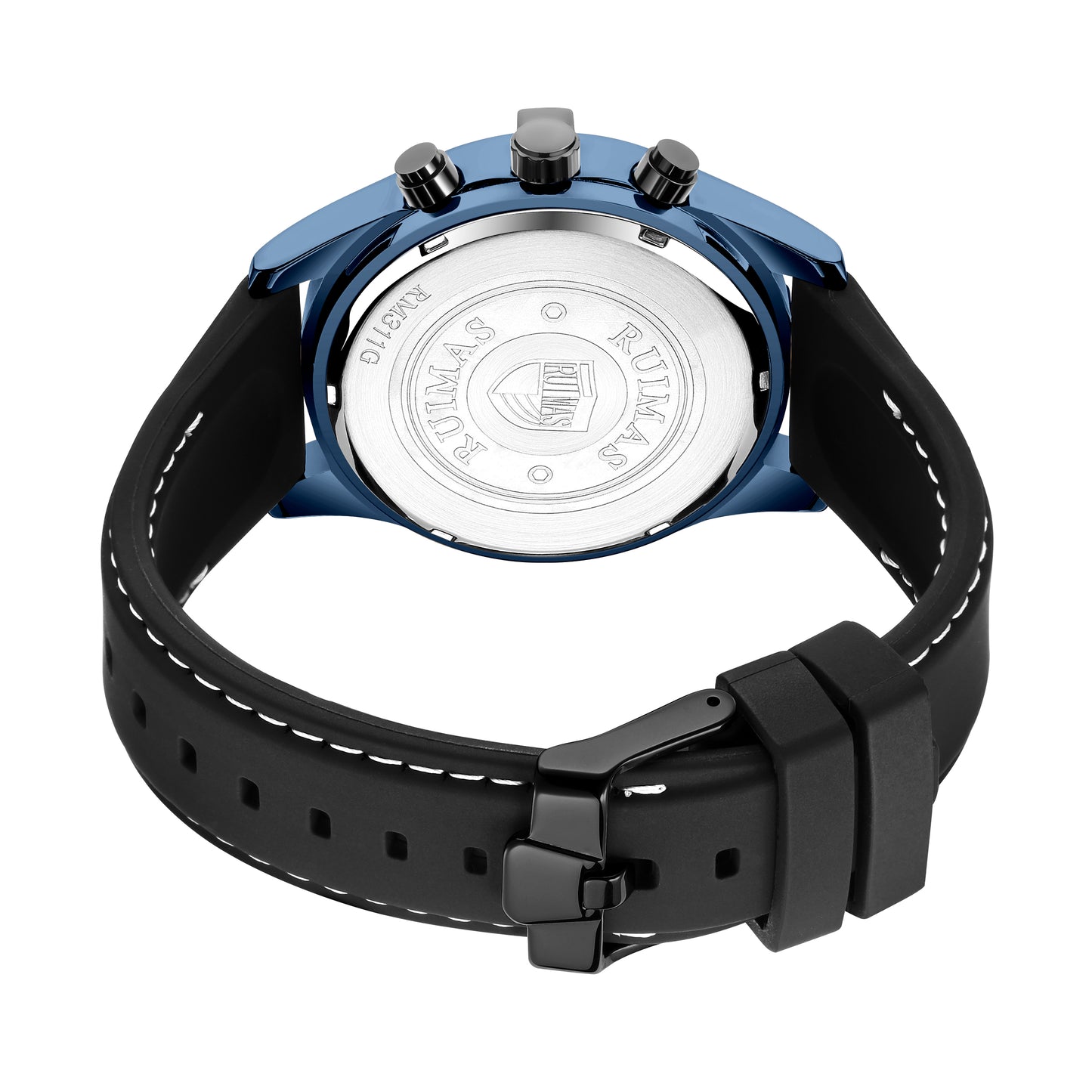 RUIMAS Top Luxury Quartz Wristwatches Men Silicone Large Dial Military Sports Watches Waterproof Luminous Date Reloj Hombre-13