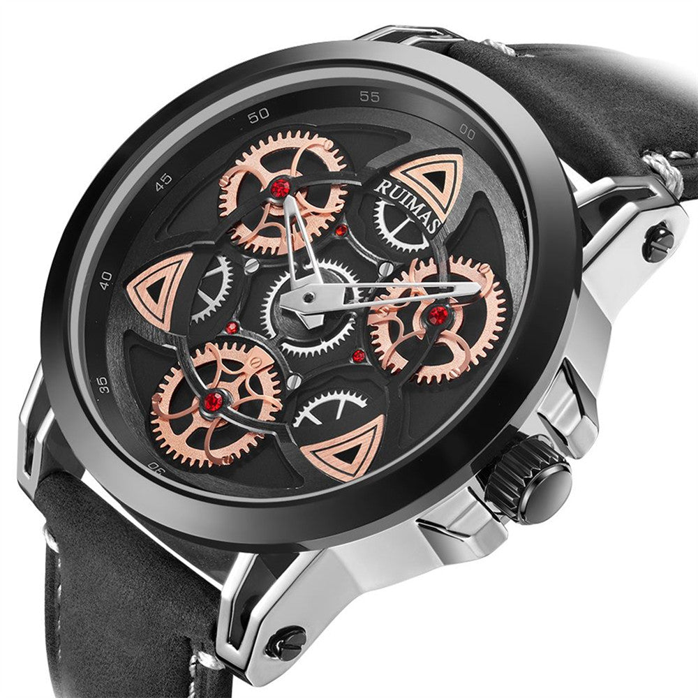 RUIMAS Brand Quartz Sport Watches for Men Fashion Military Casual Wrist Watch Waterproof Leather Male Clock Reloj Hombre 550
