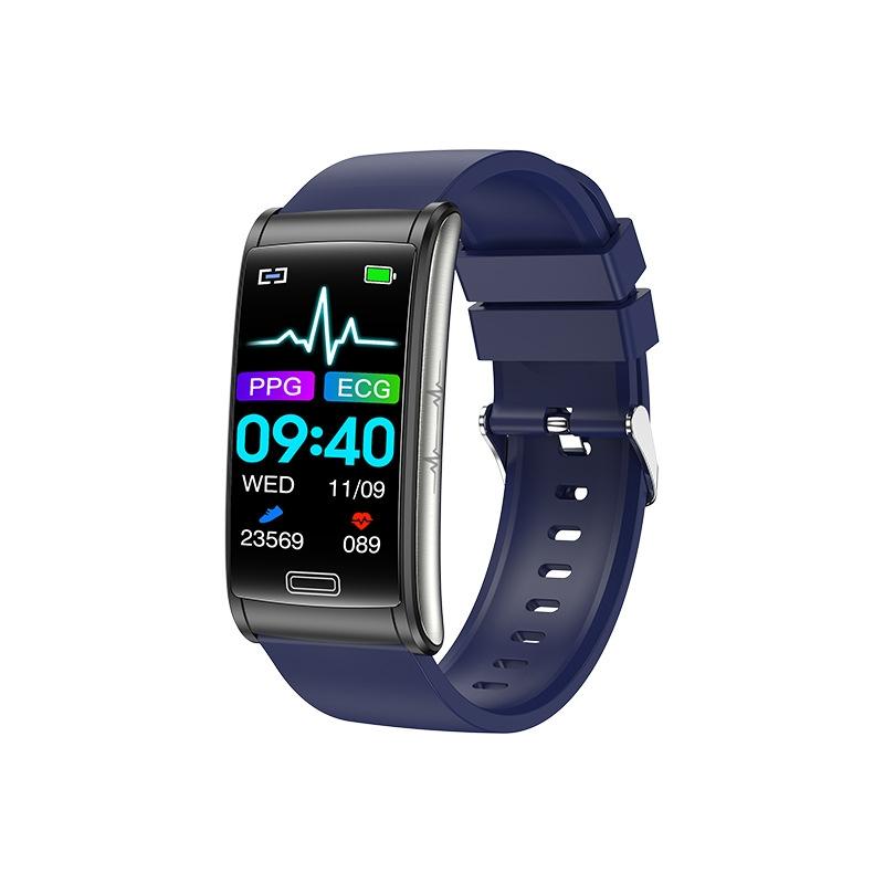 NNEDSZ Smart Watch With Heart Rate And Blood Pressure Monitoring - Colour Screen - Blue