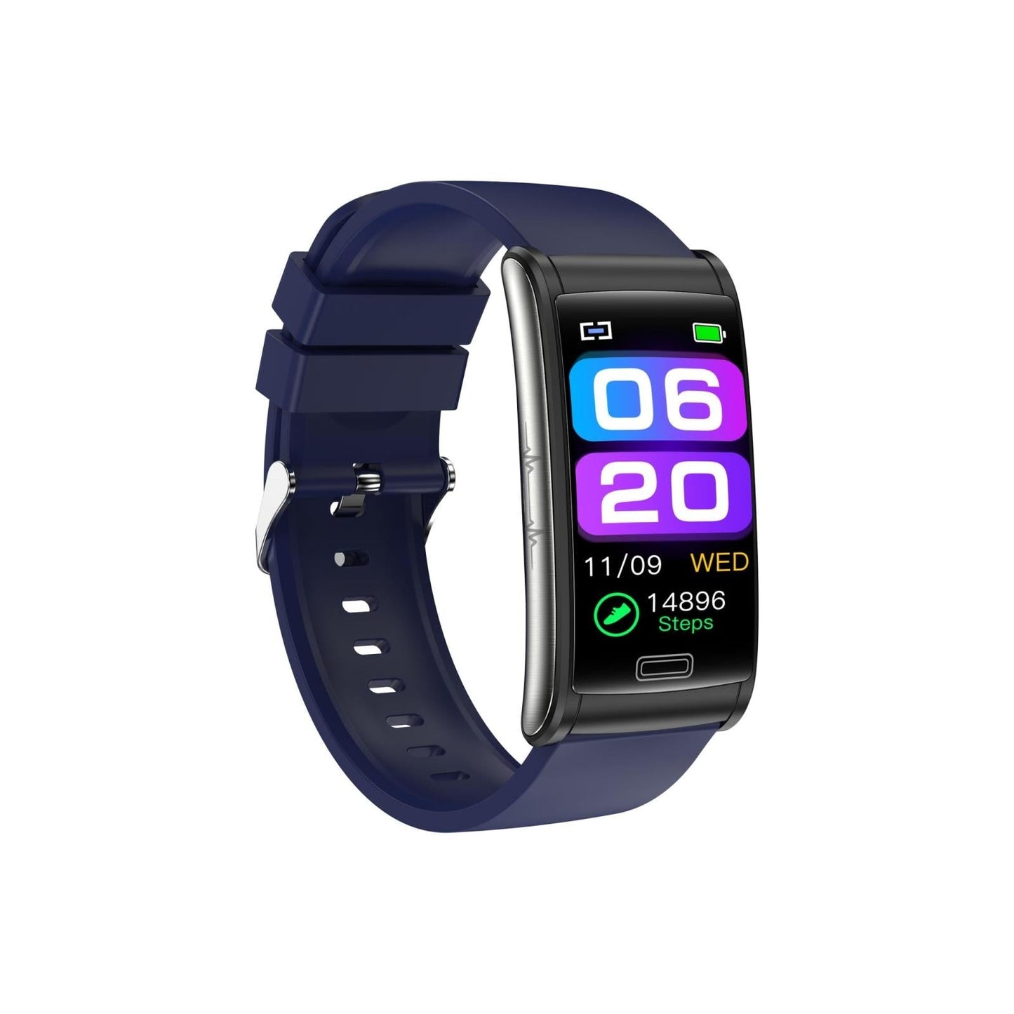 NNEDSZ Smart Watch With Heart Rate And Blood Pressure Monitoring - Colour Screen - Blue