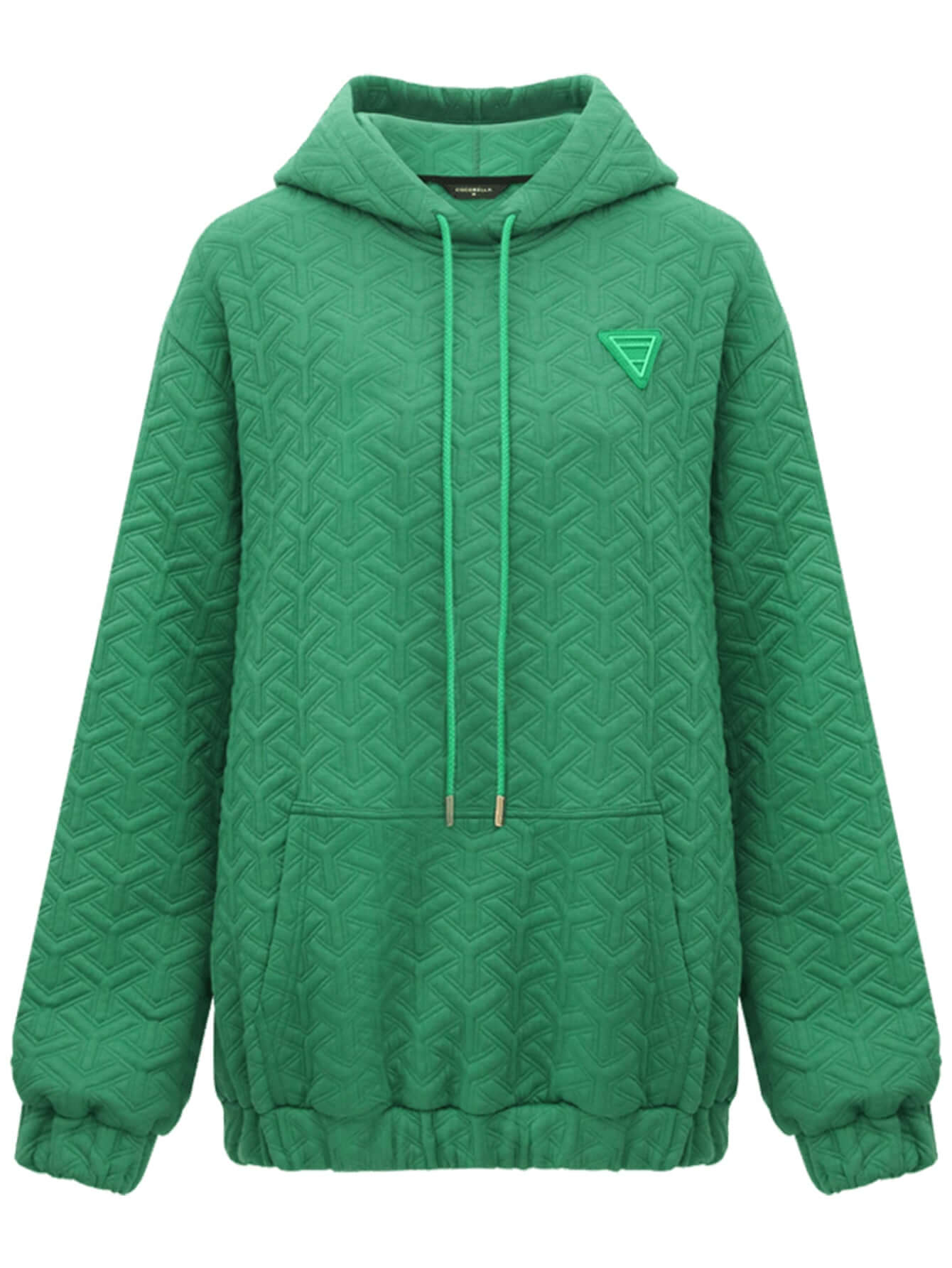 Green Quilted Hoodie