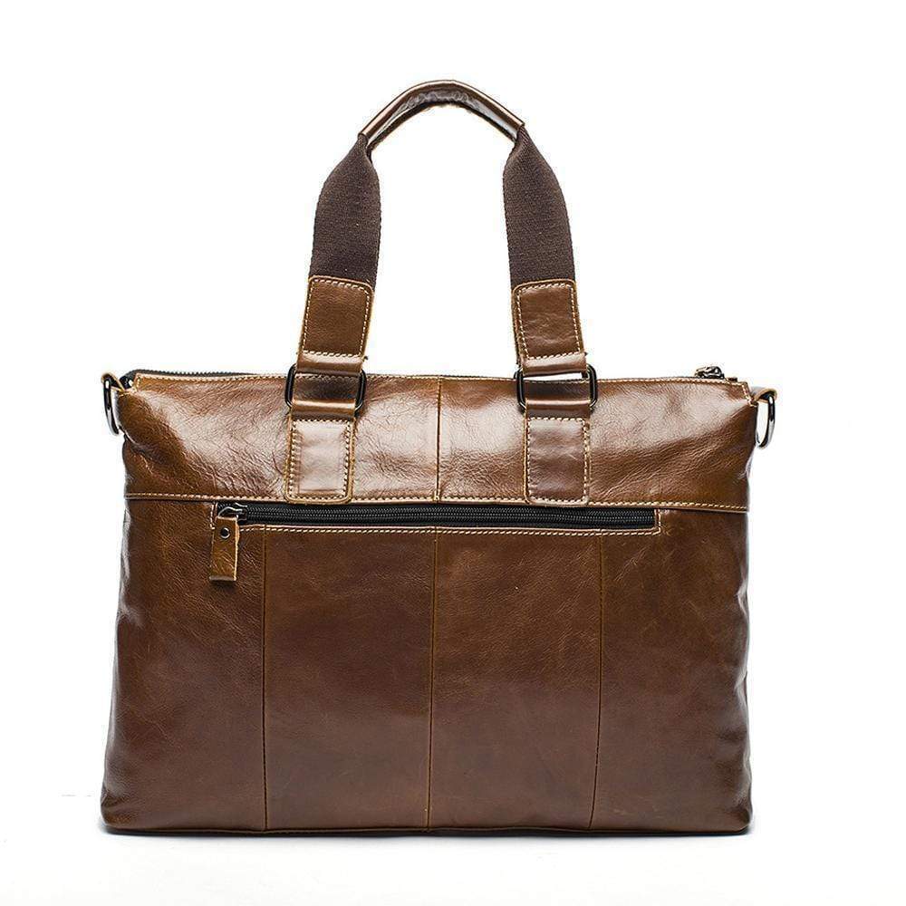Rossie Viren Men's Bunished Vintage Leather Shoulder Top Handle Bags