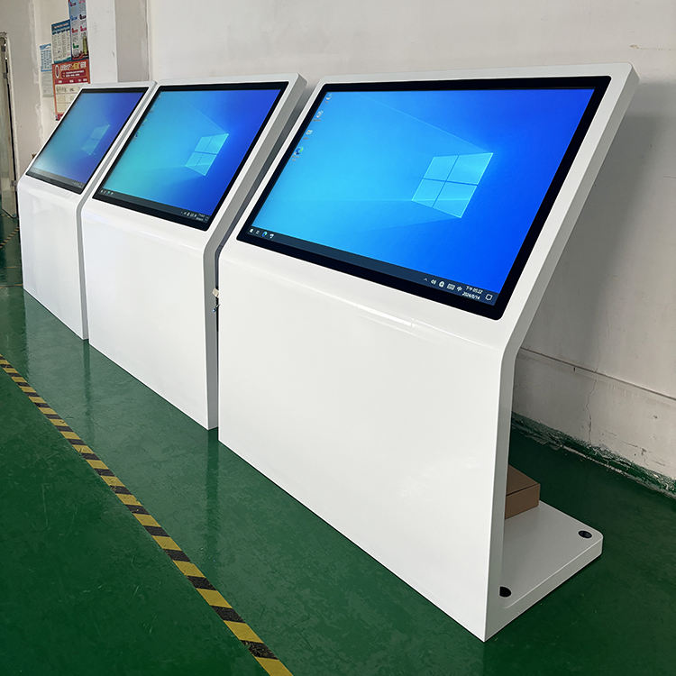 21.5" / 32" / 43" / 49" / 55" Inclined L-Shaped Front-End Touch Query All-in-One Machine Interactive Touch Display Screen