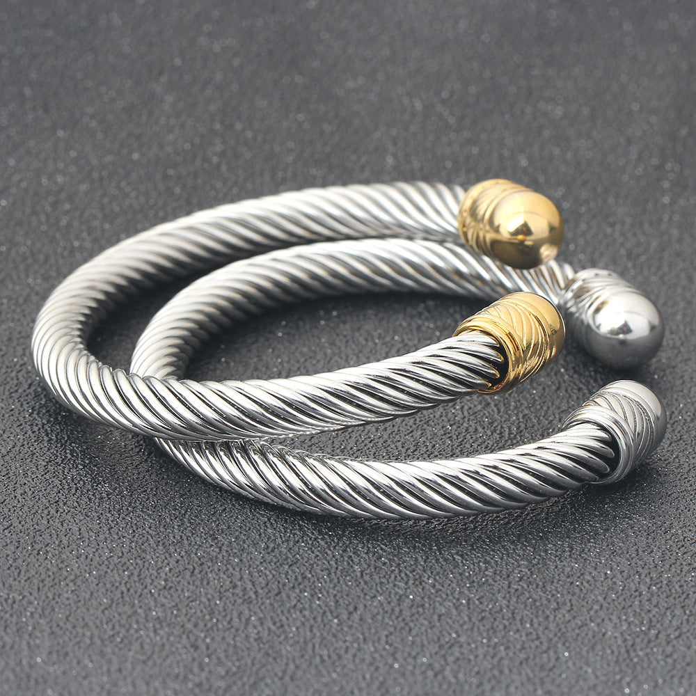 Stainless Steel Personality 7MM Steel Wire Cable Opening