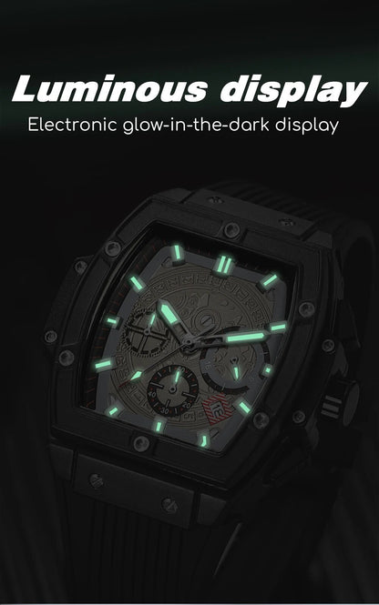RUIMAS Watch for Men Fashion Luxury Sport Military Watches Silicone Strap Waterproof Quartz Casual Wristwatch Clock Montre Homme