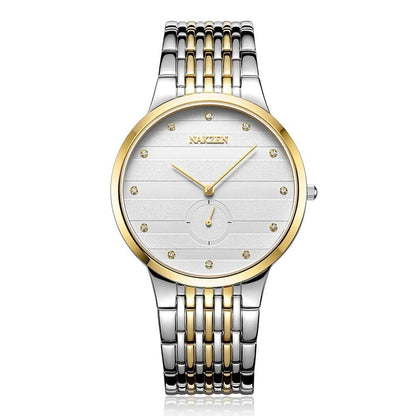 NAKZEN Diamond Men Watch Luxury Brand Sapphire Watches Mens Stainless Steel Black Gold Wristwatch Male Clock Relogio Masculino