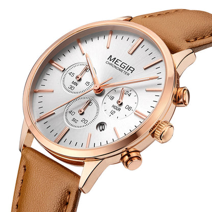 MEGIR Women Casual Watches Leather Strap Ladies Wristwatches Top Brand Luxury Fashion Female Dress Clock Relogio Feminino 2011L