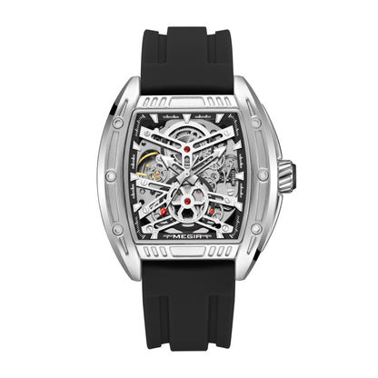 MEGIR Original Luxury Sport Watch for Men Silicone Band Automatic Mechanical Movement WristWatches Luminous Clock Reloj Hombre