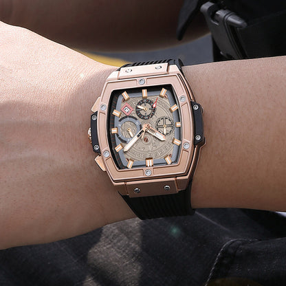 RUIMAS Watch for Men Fashion Luxury Sport Military Watches Silicone Strap Waterproof Quartz Casual Wristwatch Clock Montre Homme