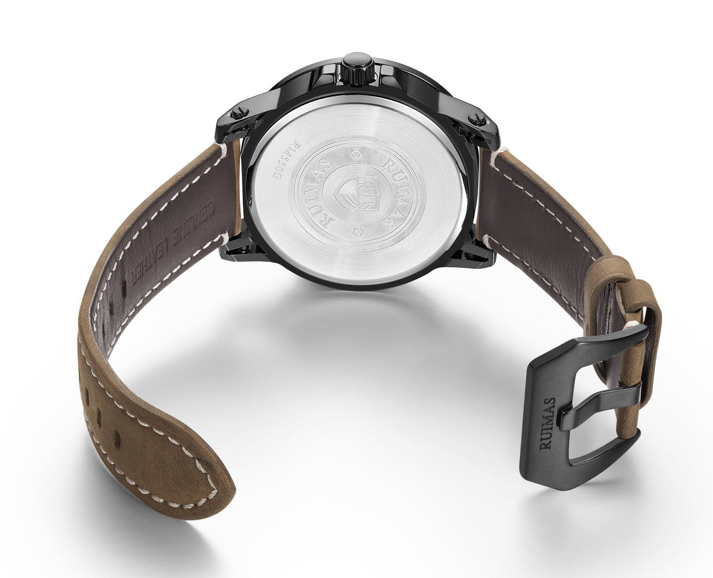 RUIMAS Brand Quartz Sport Watches for Men Fashion Military Casual Wrist Watch Waterproof Leather Male Clock Reloj Hombre 550