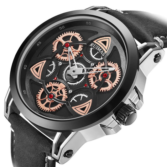 RUIMAS Brand Quartz Sport Watches for Men Fashion Military Casual Wrist Watch Waterproof Leather Male Clock Reloj Hombre 550