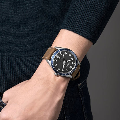RUIMAS Men Quartz Watches Luxury Leather Sports Quartz Wristwatches Waterproof Luminous Casual Clock Auto Date Relogio Masculino