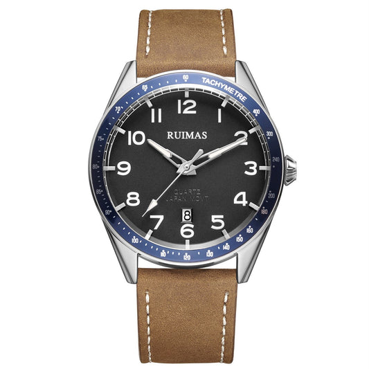 RUIMAS Men Quartz Watches Luxury Leather Sports Quartz Wristwatches Waterproof Luminous Casual Clock Auto Date Relogio Masculino