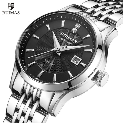 RUIMAS Brand Luxury Women Automatic Mechanical Watches Fashion Ladies Business Casual Wristwatch Sapphire Clock Reloj Mujer 6755