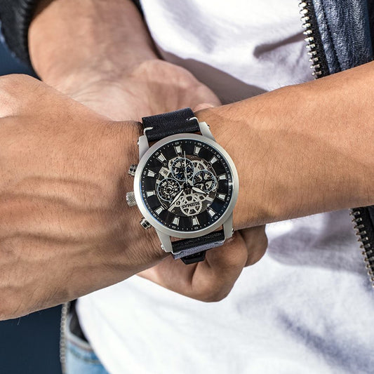 RUIMAS Fashion Men Watches Sapphire Automatic Mechanical Wrist Watch Waterproof Date Leather Casual Male Clock Montre Homme 6768