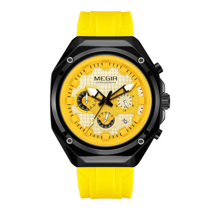 MEGIR Brand Men Quartz Watch Luxury Sport Wristwatches Waterproof Luminous 24 Hours Chronograph Clock Date Reloj Hombre 8118