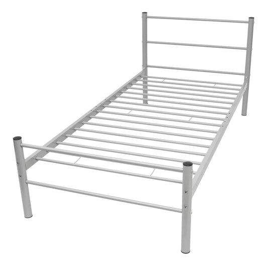NNEVL Bed Frame Grey Metal King Single Size-1