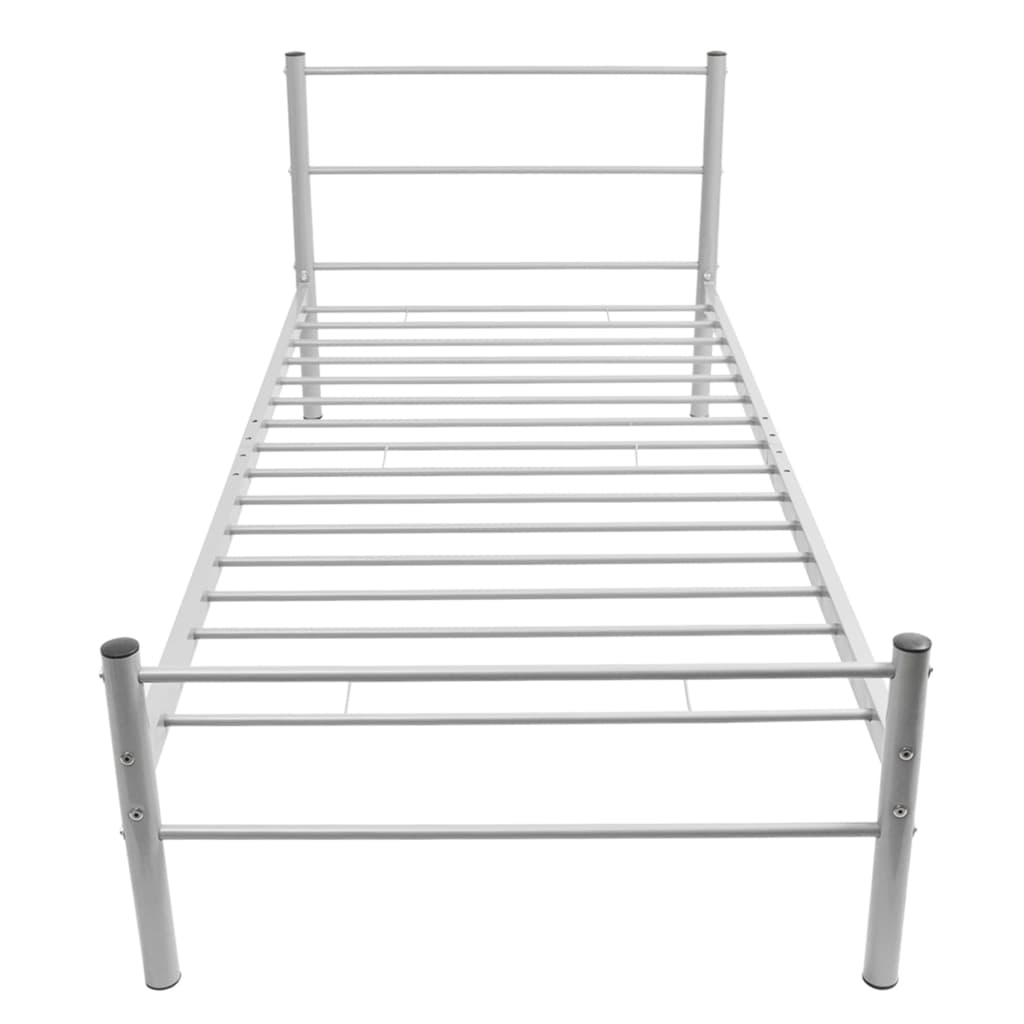 NNEVL Bed Frame Grey Metal King Single Size-2