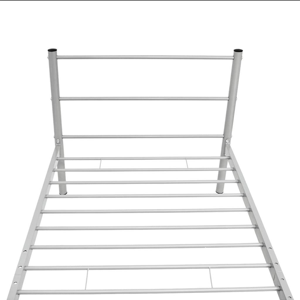NNEVL Bed Frame Grey Metal King Single Size-4
