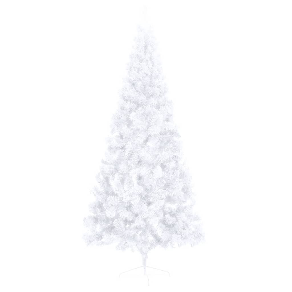 NNEVL Artificial Half Christmas Tree with Stand White 180 cm PVC-2