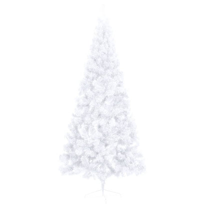 NNEVL Artificial Half Christmas Tree with Stand White 180 cm PVC-2