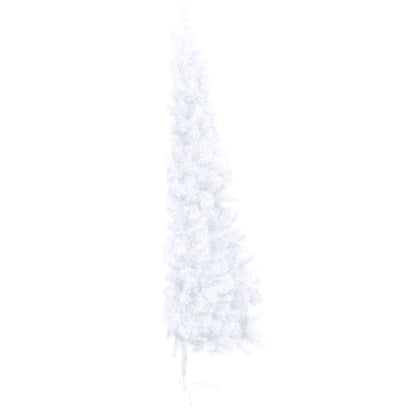 NNEVL Artificial Half Christmas Tree with Stand White 180 cm PVC-3