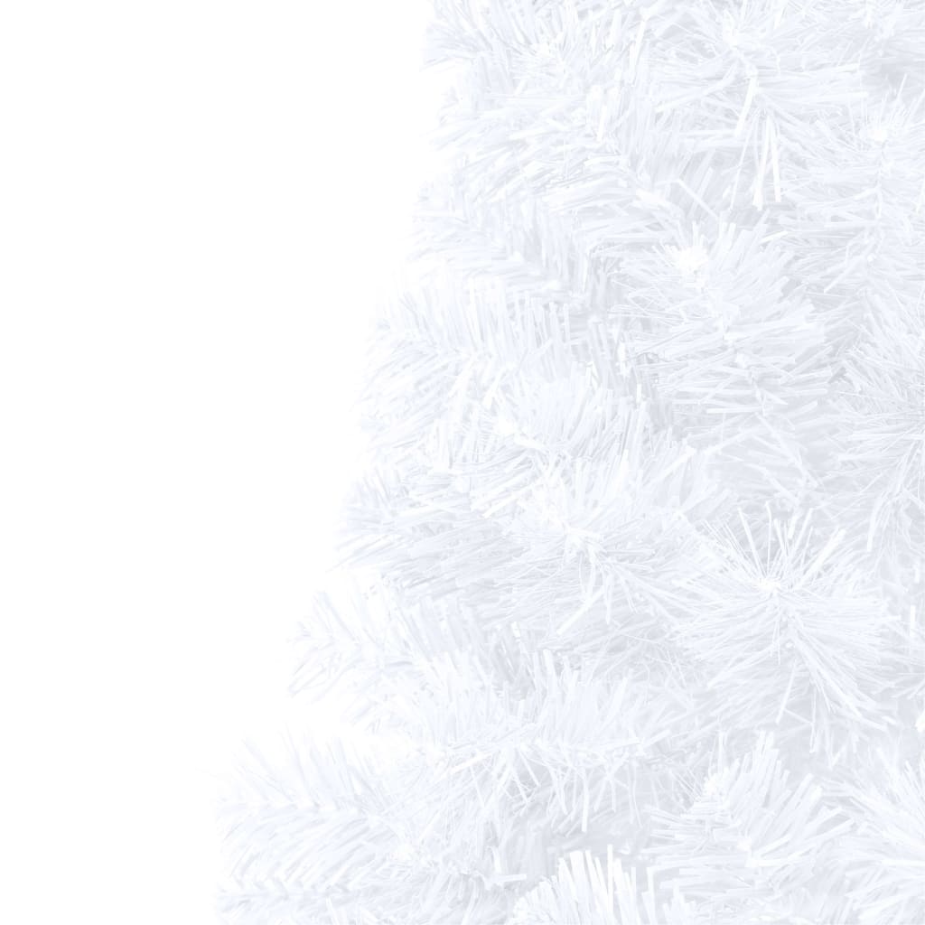 NNEVL Artificial Half Christmas Tree with Stand White 180 cm PVC-4