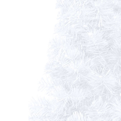 NNEVL Artificial Half Christmas Tree with Stand White 180 cm PVC-4