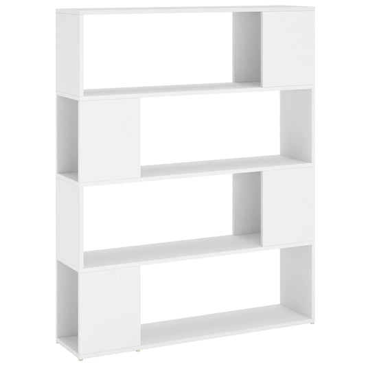 NNEVL Book Cabinet Room Divider White 100x24x124 cm-1