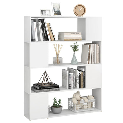 NNEVL Book Cabinet Room Divider White 100x24x124 cm-3