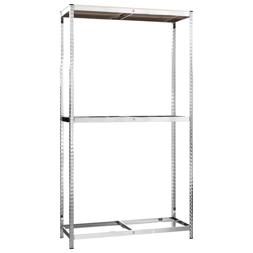 NNEVL 2-Layer Tire Racks 2 pcs Silver 110x40x180 cm Steel