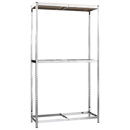 NNEVL 2-Layer Tire Racks 2 pcs Silver 110x40x180 cm Steel