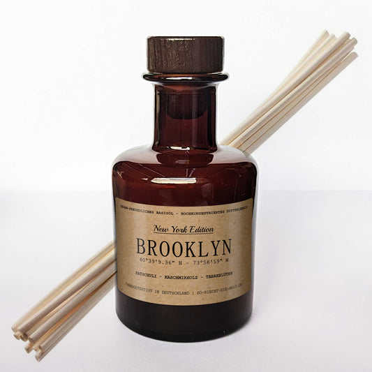 Brooklyn Raumduft Diffuser - New York Edition - Patschuli | Kaschmierholz | Tabakblüten