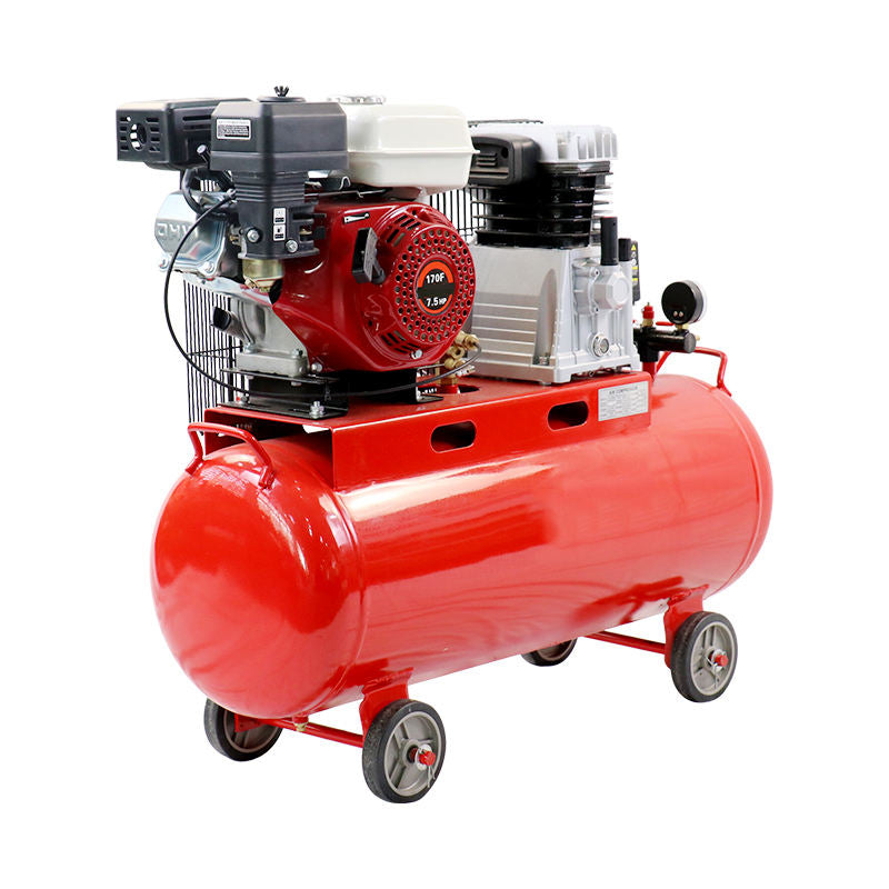 BOXIN BX-H2065-1 Aluminum Compound Belt Gasoline Piston Air Compressor – 3HP, 100L Tank, 260L/Min Air Output