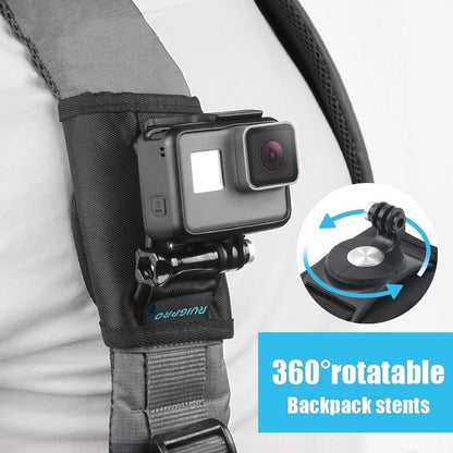 NNEIDS Universal Action Camera Backpack Mount - Rec Mounts Clip Clamp