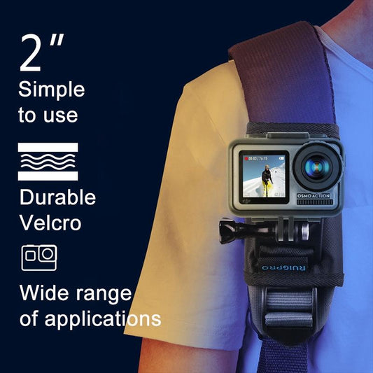 NNEIDS Universal Action Camera Backpack Mount - Rec Mounts Clip Clamp