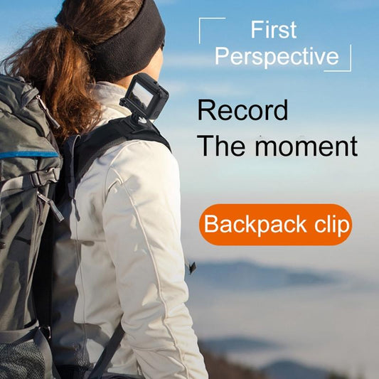 NNEIDS Universal Action Camera Backpack Mount - Rec Mounts Clip Clamp