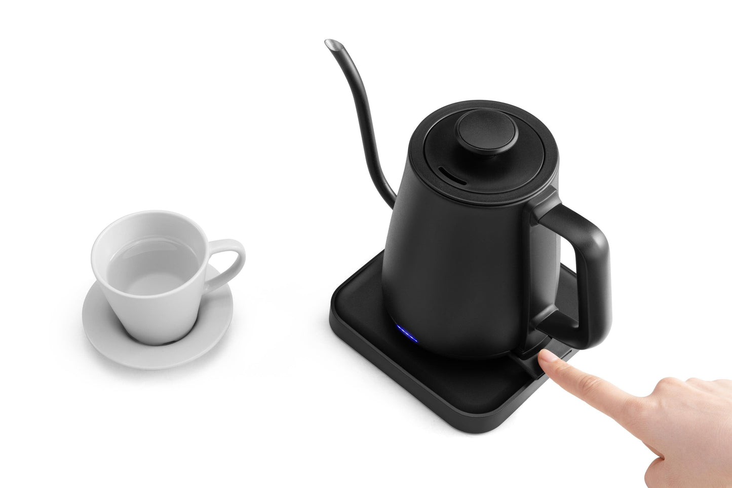 NNEKG Electric Gooseneck Kettle (Matte Black)-4