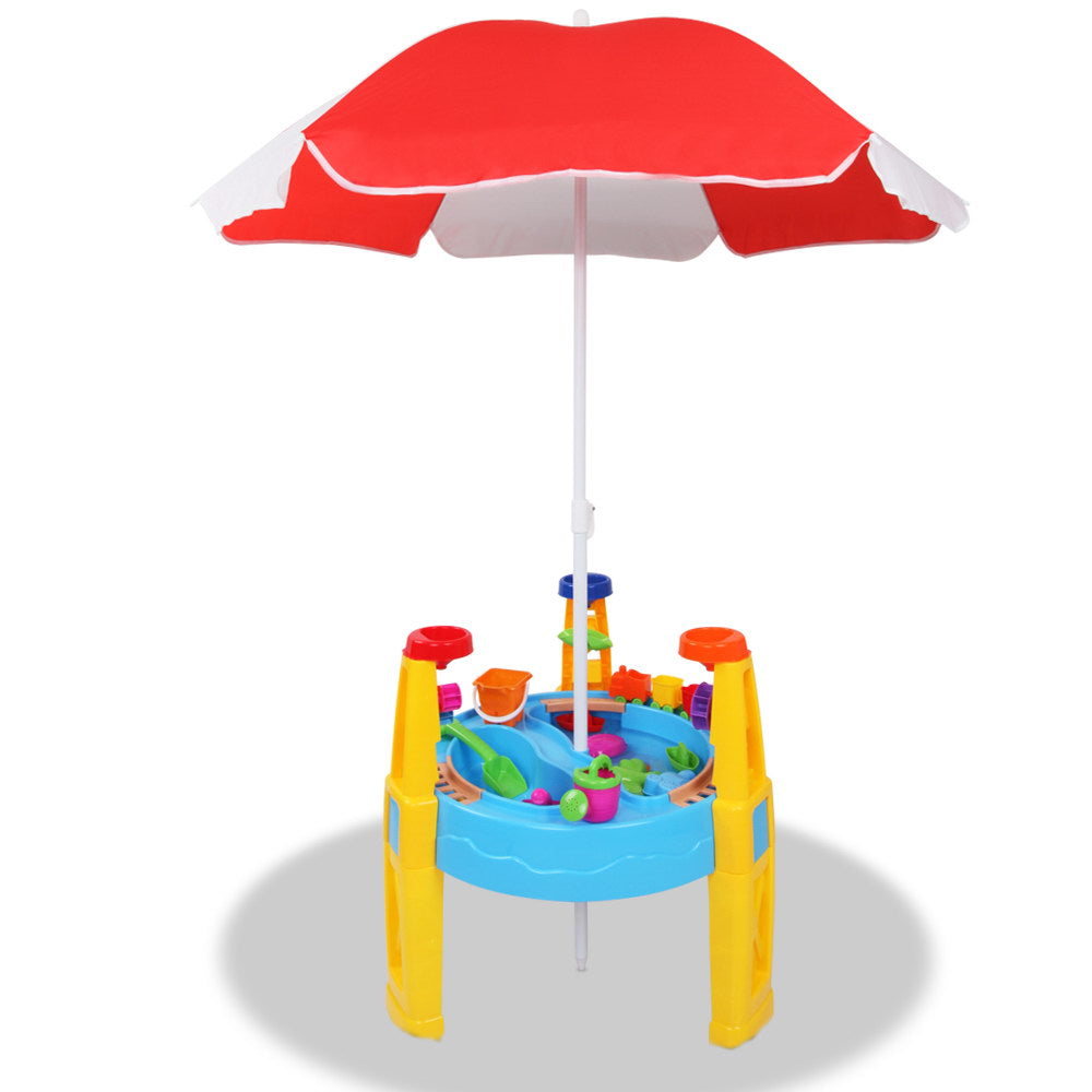 NNEDSZ 26 Piece Kids Umbrella & Table Set-0
