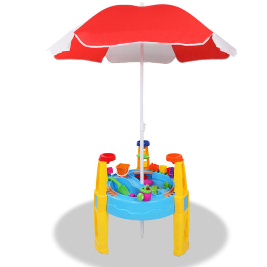 NNEDSZ 26 Piece Kids Umbrella & Table Set-0