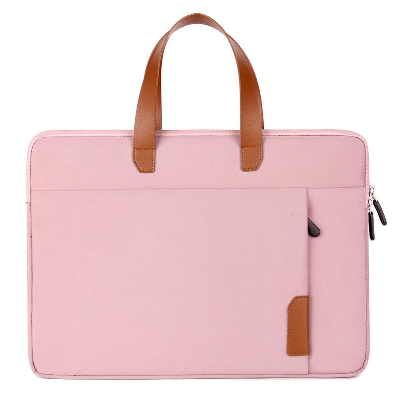 NNEDSZ Lightweight Laptop Liner Bag - Fits 15 / 15.4 / 15.6 Inch - Portable - Pink