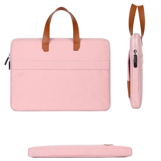 NNEDSZ Lightweight Laptop Liner Bag - Fits 15 / 15.4 / 15.6 Inch - Portable - Pink