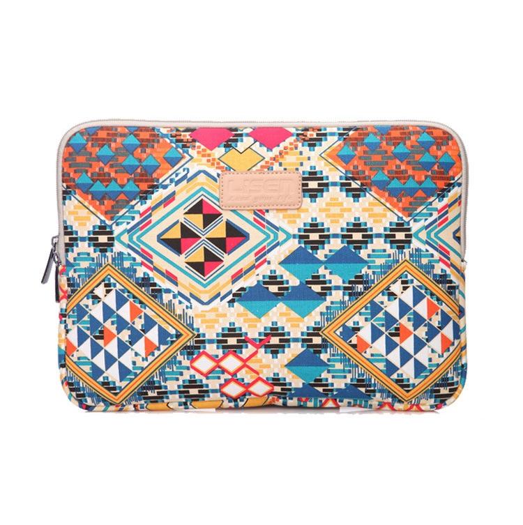 NNEDSZ 13 Inch Lingge Laptop Liner Bag - Pattern Design - Blue Pattern Diamond Lattice