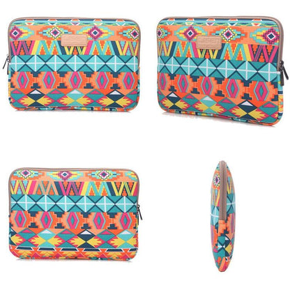 NNEDSZ 13 Inch Lingge Laptop Liner Bag - Pattern Design - Blue Pattern Diamond Lattice
