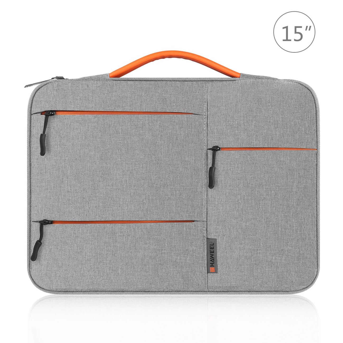 NNEDSZ 15.0 Laptop Sleeve Case for Macbook Samsung Thinkpad Sony Dell Alienware Chuwi Asus Hp - Zipper Briefcase Handbag 15.0-16.0 Laptops - Grey