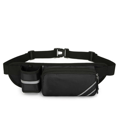 NNEDSZ Water-Resistant Running Waist Pack with Bottle Holder - Adjustable Fitness Belt for Men