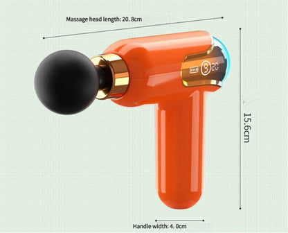 NNEDSZ LC002 Deep Blue Portable Massage Gun - Deep Tissue Muscle Massager with 4 Heads and 9 Speed Settings