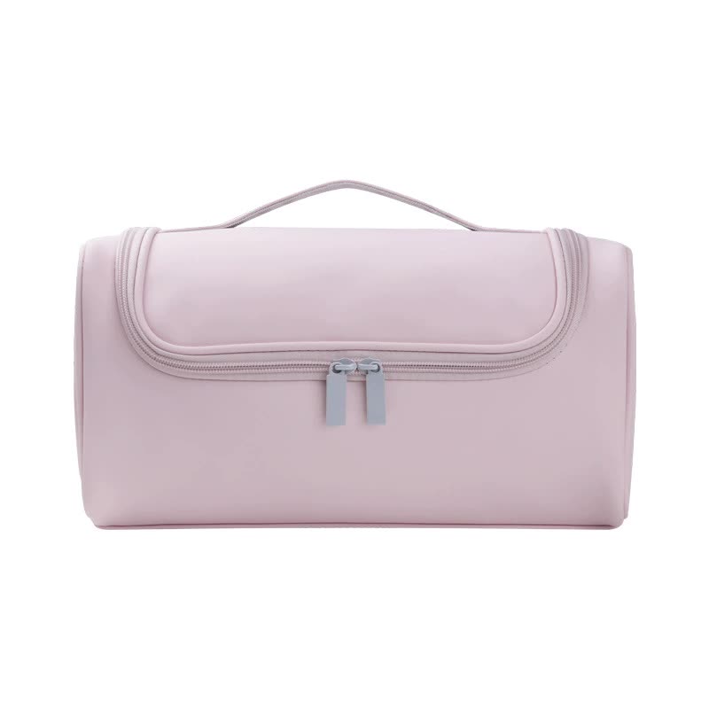 NNEDSZ Pink Portable Hair Styling Tool Organizer - Travel Storage Bag with Compartments